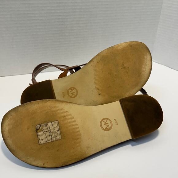 Michael Kors Pearson Thong Gladiator Sandals Size 6.5 With Box - Picture 7 of 9